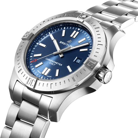 breitling colt 44 automatic blue|new Breitling colt 44 price.